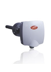 Sonda attiva per condotta: potenza 8-32 Vdc/ 12-24 Vac; uscita selezionabile: -0,5-1 Vdc/4-20mA. Temperatura (-10T60°C) (uscita solo con sonda carel ntc) e umidità (10-90%rH.)