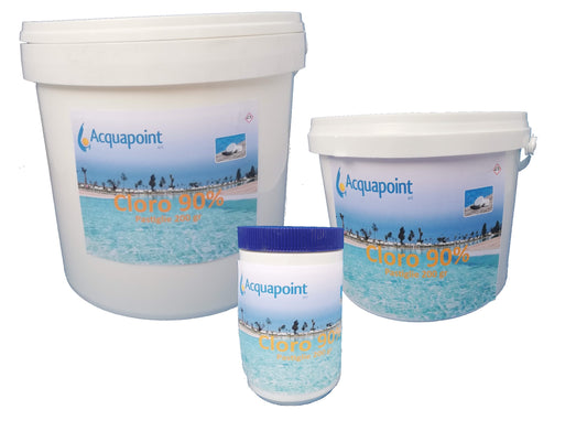 Tricloro al 90% in pastiglie da 200 gr a lenta dissoluzione conf.ne 5 Kg