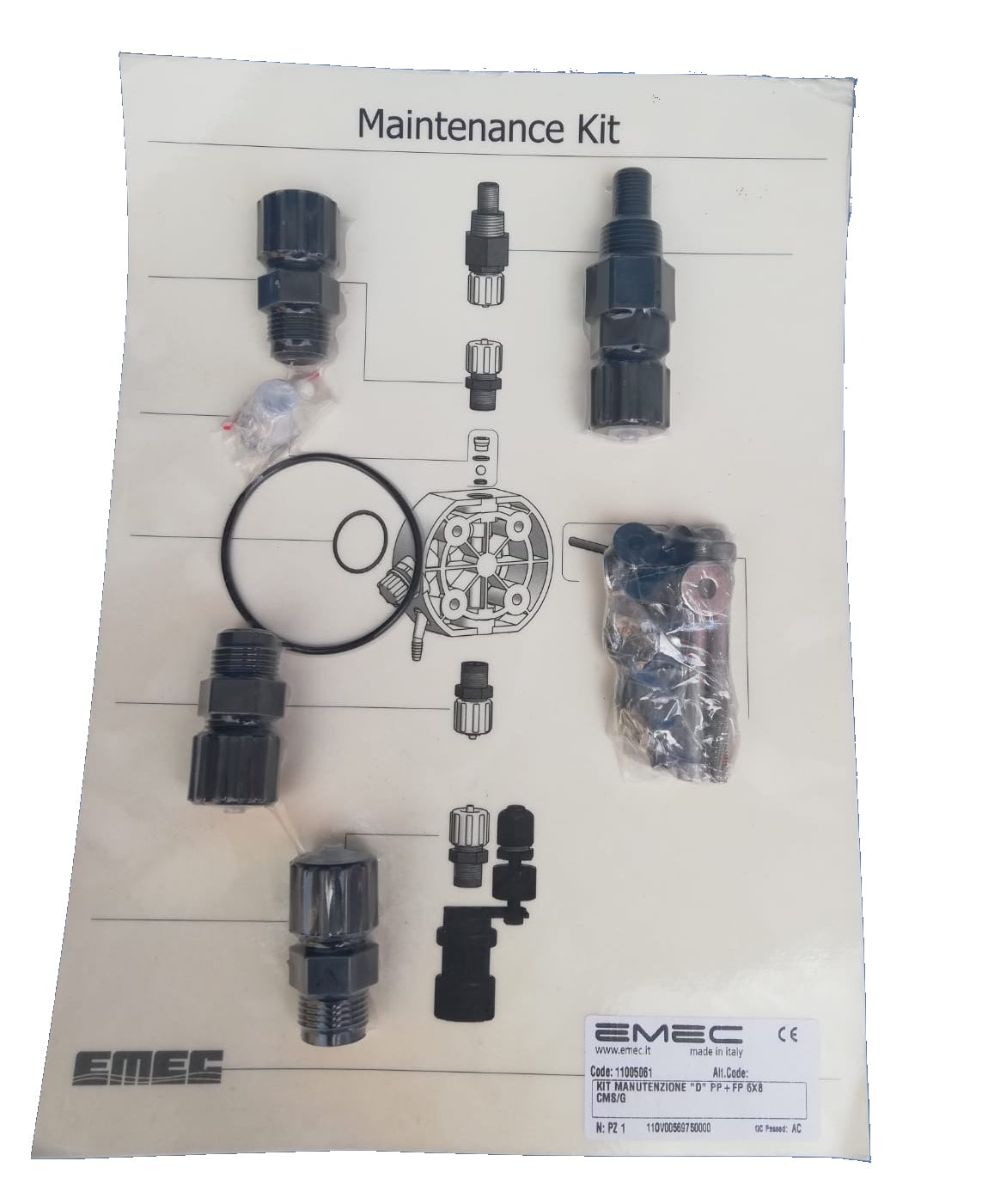 Kit Manutenzione "D" PP+FP 6x8