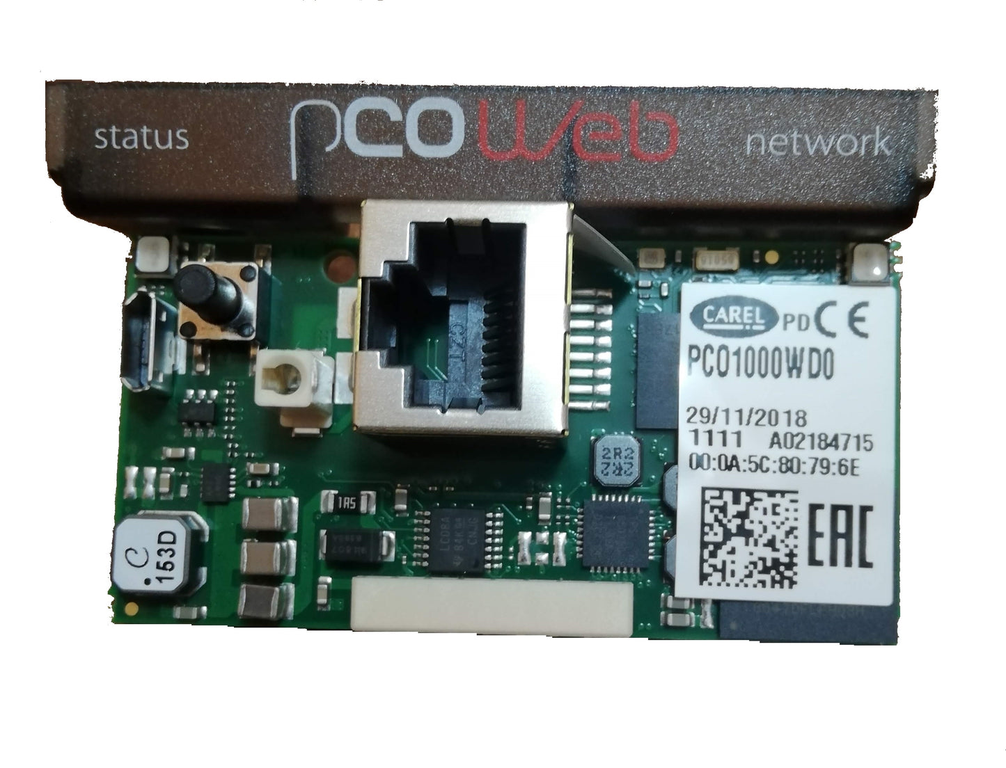 pCO Web, Card Ethernet per protocollo IP