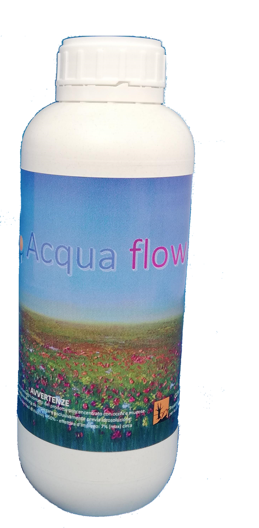 Acquaflower: miscela essenziale per bt, sauna e docce emozionali, all'aroma di campo fiorito conf.ne 1 Lt.