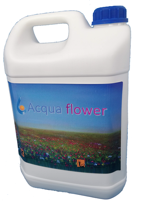 Acquaflower: miscela essenziale per bt, sauna e docce emozionali, all'aroma di campo fiorito conf.ne 5 Lt.